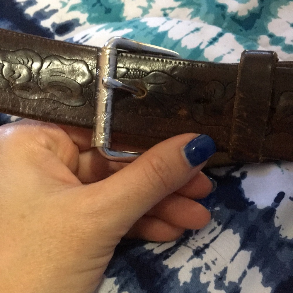 Leather belt